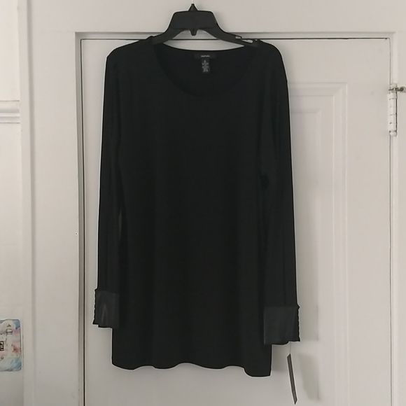 Alfani Tops - Alfani faux leather cuff Top XL